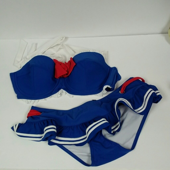 sailor swimsuit two piece